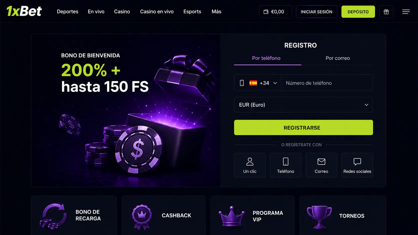 1xBet login recuperación de contraseña y cuentas bloqueadas