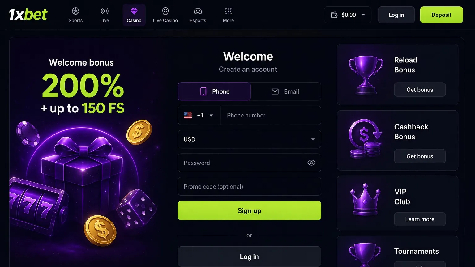 1xBet login basics getting into your account