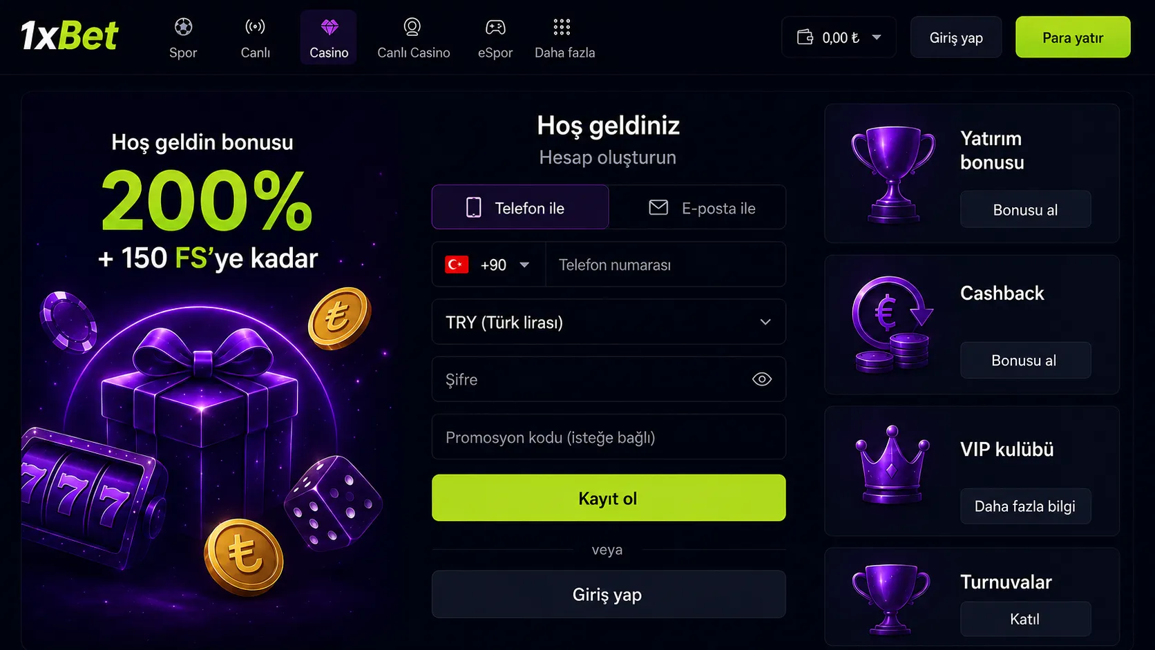 1xBet giriş temelleri hesabınıza nasıl girilir